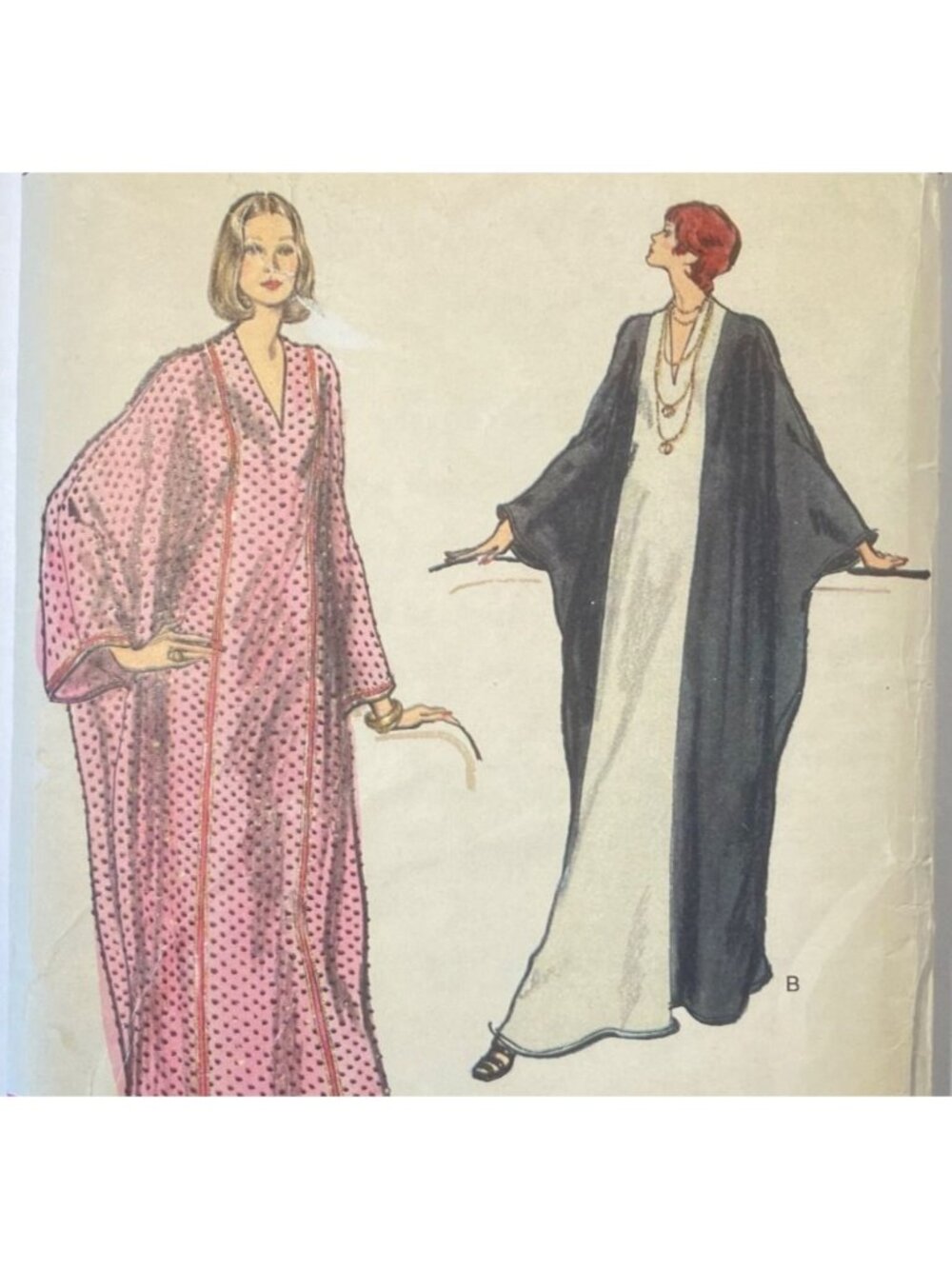 70s Vogue 8501 Caftan Vintage Sewing Pattern Medium 12-14 Bust 34-36 CC